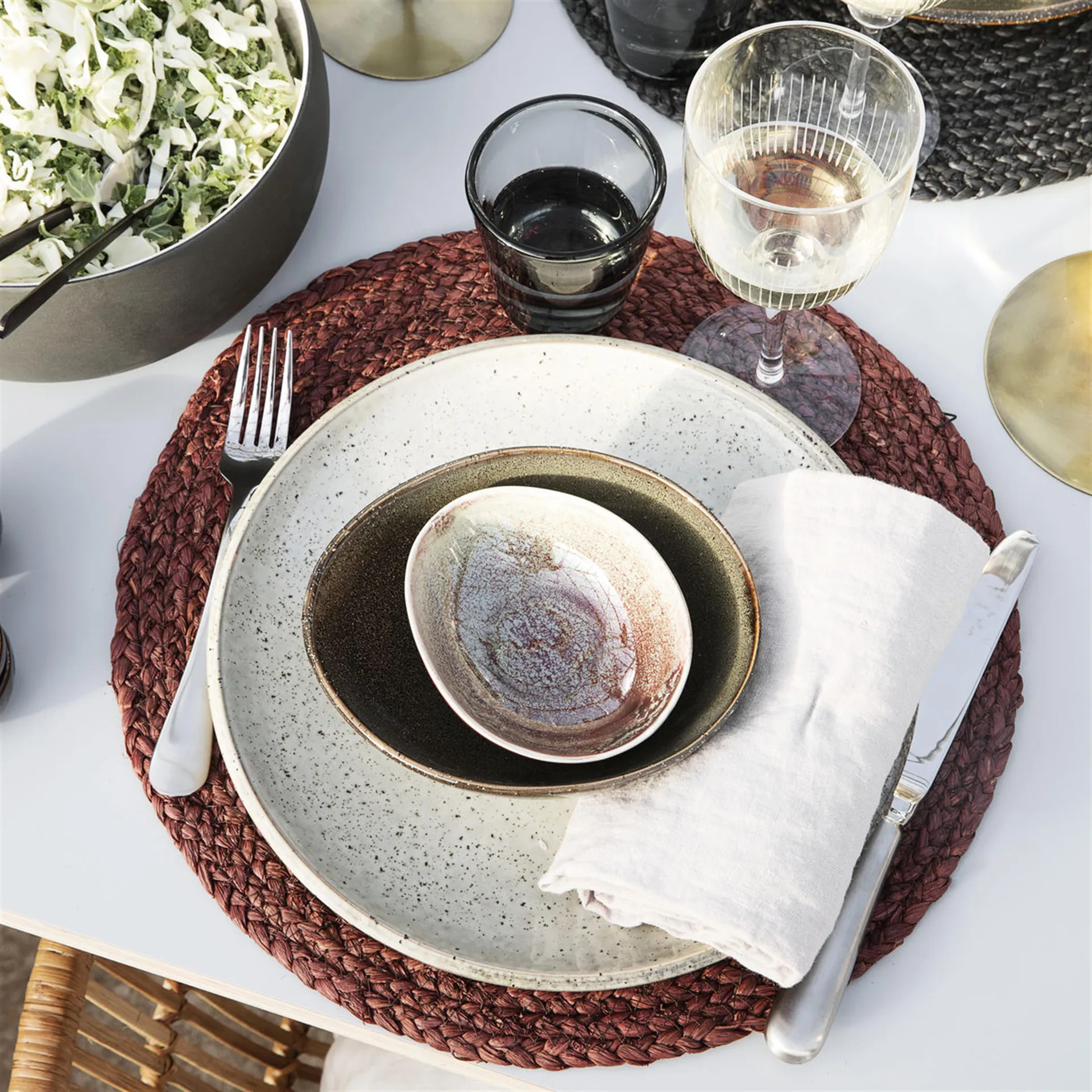 Lake bord grijs, 21,4 cm. House Doctor