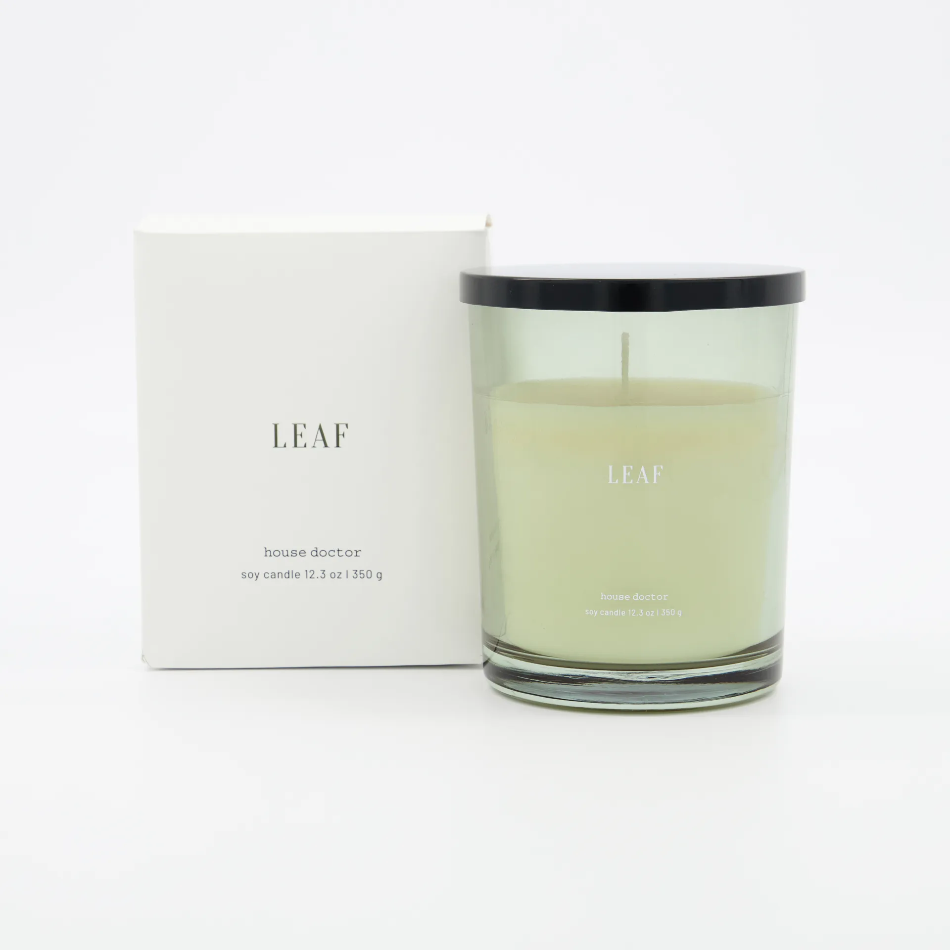 Leaf geurkaars 50 uur, Groen House Doctor