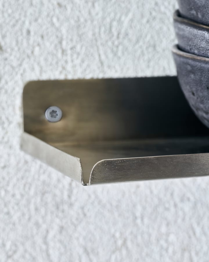 Ledge plank 43 cm, Geborsteld zilver House Doctor
