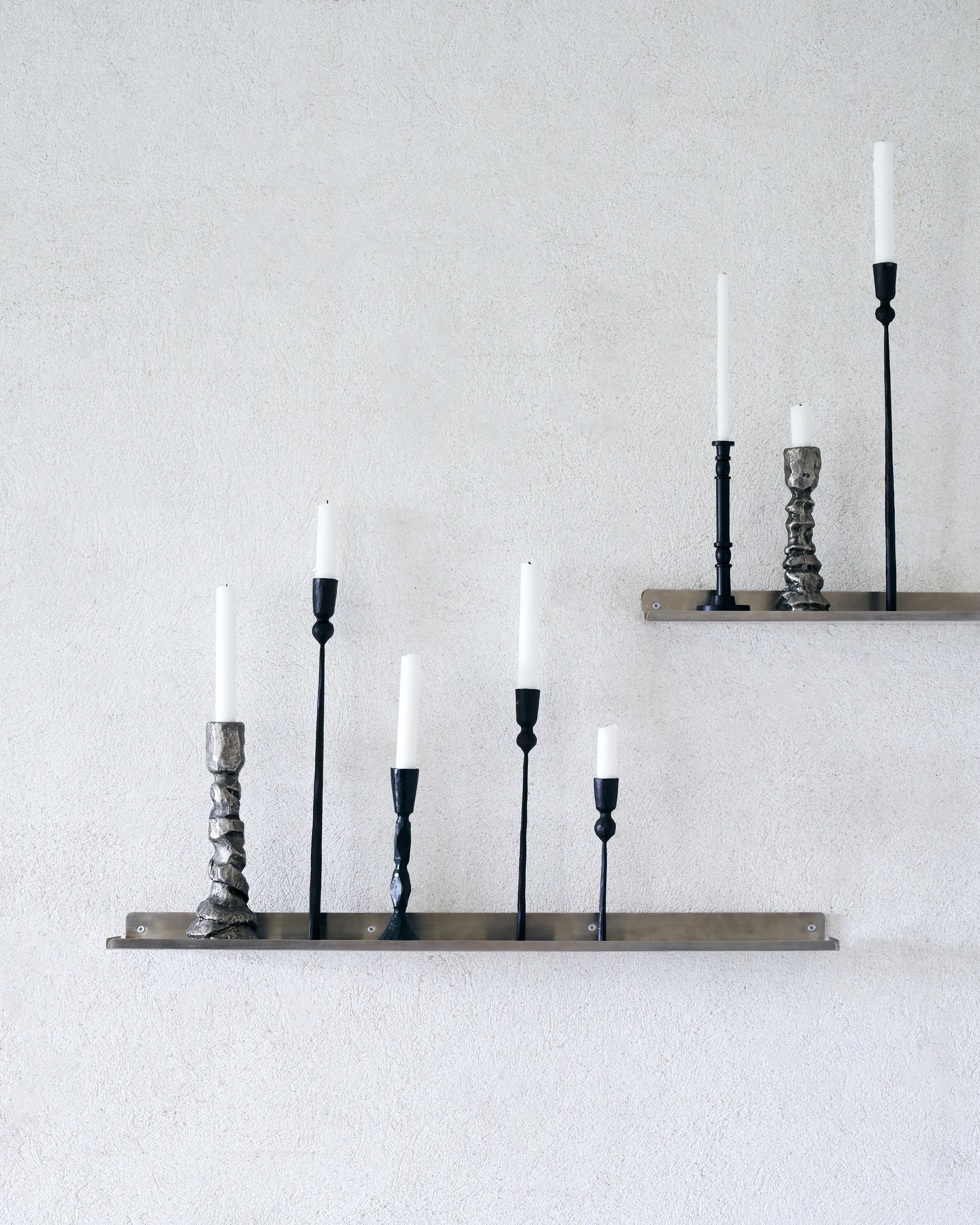 Ledge plank 80 cm, Geborsteld zilver House Doctor