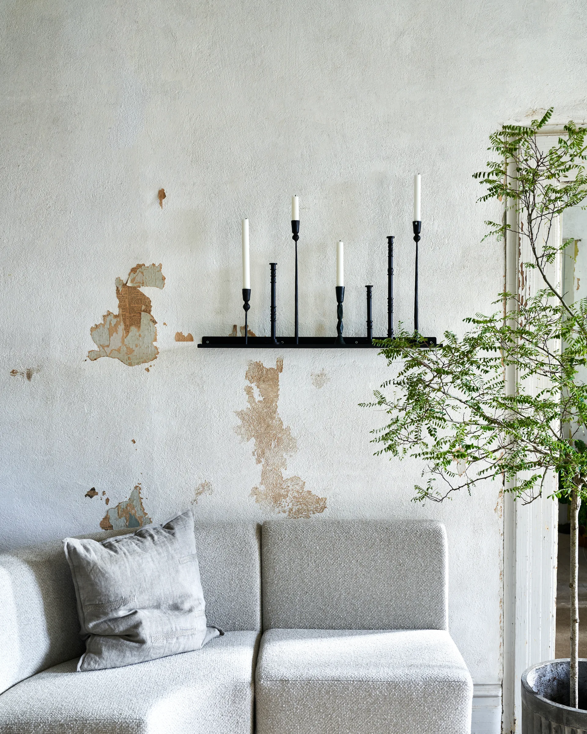 Ledge plank 80 cm, Zwart House Doctor