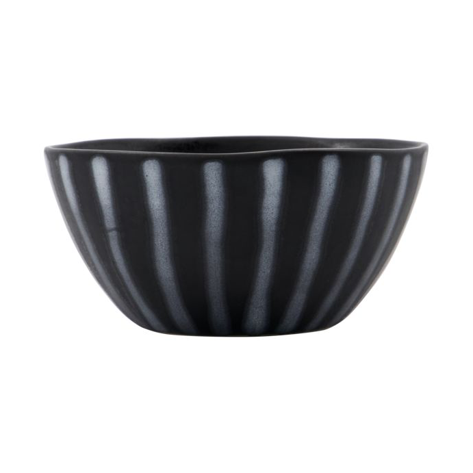 House Doctor Line kom o12 cm Zwart-bruin | Scandinavisch Interieur | Ontbijtkommen | Zwart