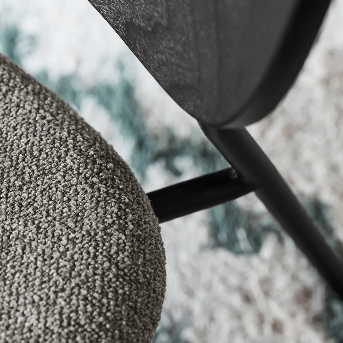 Longa lounge stoel stalen frame, Bruin boek House Doctor