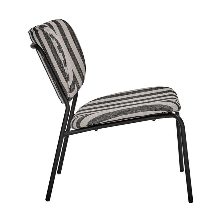 Longa lounge stoel stalen frame, Zwart-wit House Doctor