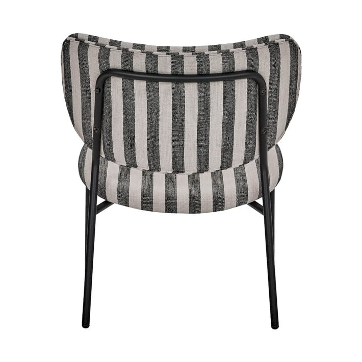Longa lounge stoel stalen frame, Zwart-wit House Doctor
