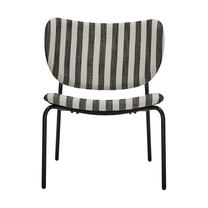 Longa lounge stoel stalen frame, Zwart-wit House Doctor
