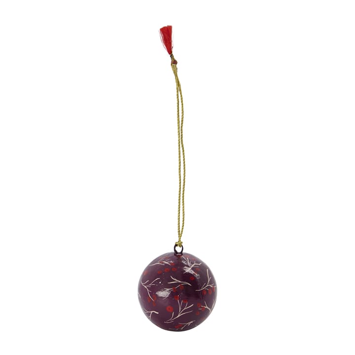 Mache kerstbal Ø5 cm, Rood House Doctor