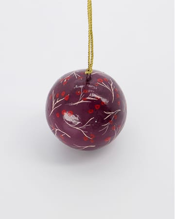 Mache kerstbal Ø5 cm - Rood - House Doctor
