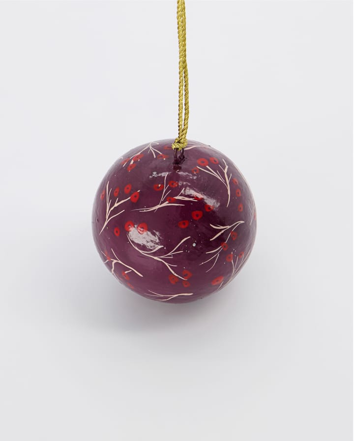 Mache kerstbal Ø5 cm, Rood House Doctor