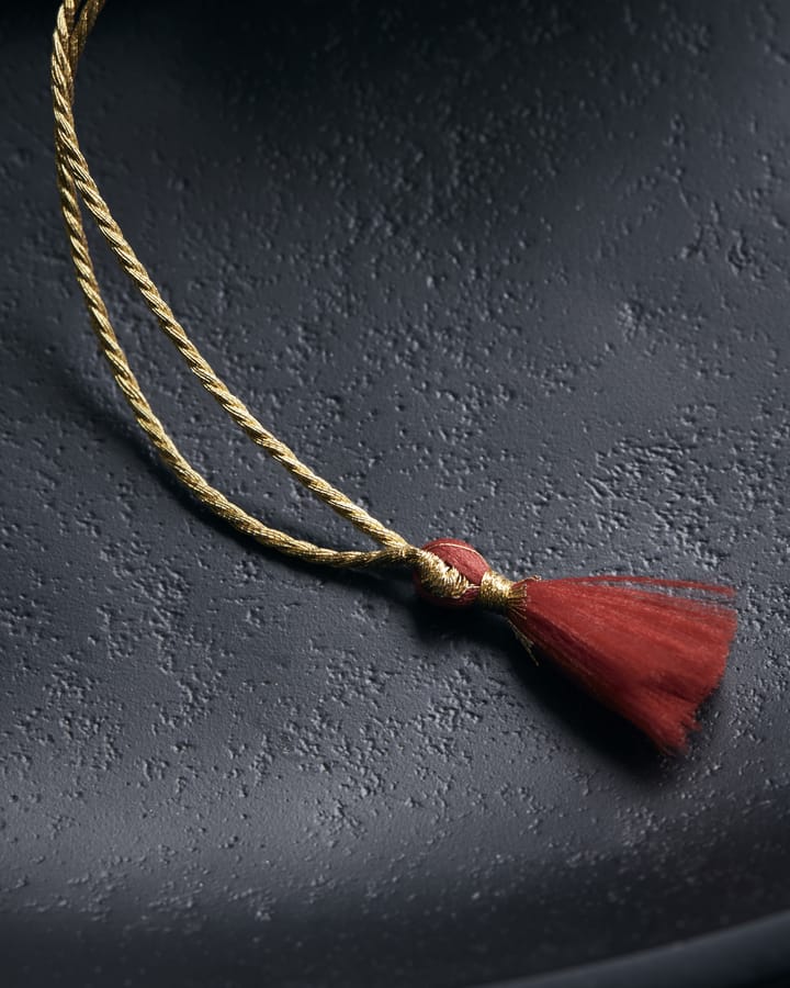 Mache kerstbal Ø5 cm, Rood House Doctor