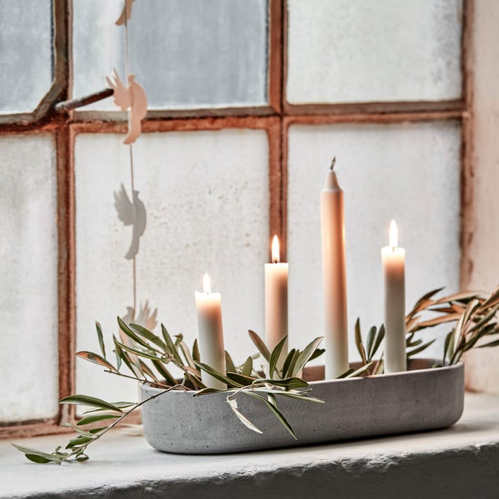 Marb adventskandelaar 13x35 cm, Beton House Doctor