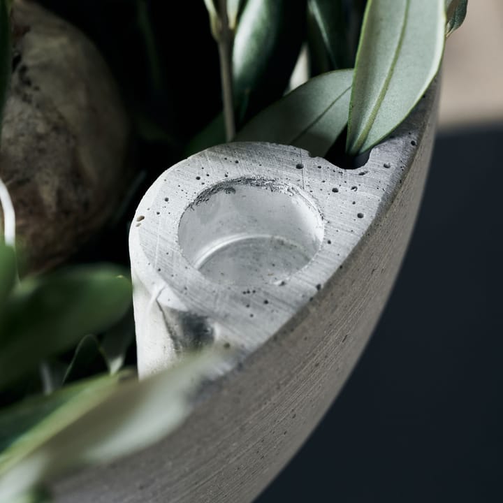 Marb kandelaar Ø20 cm, Beton House Doctor