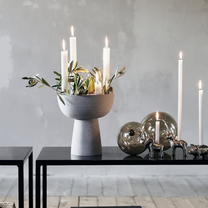 Marb kandelaar Ø20 cm, Beton House Doctor