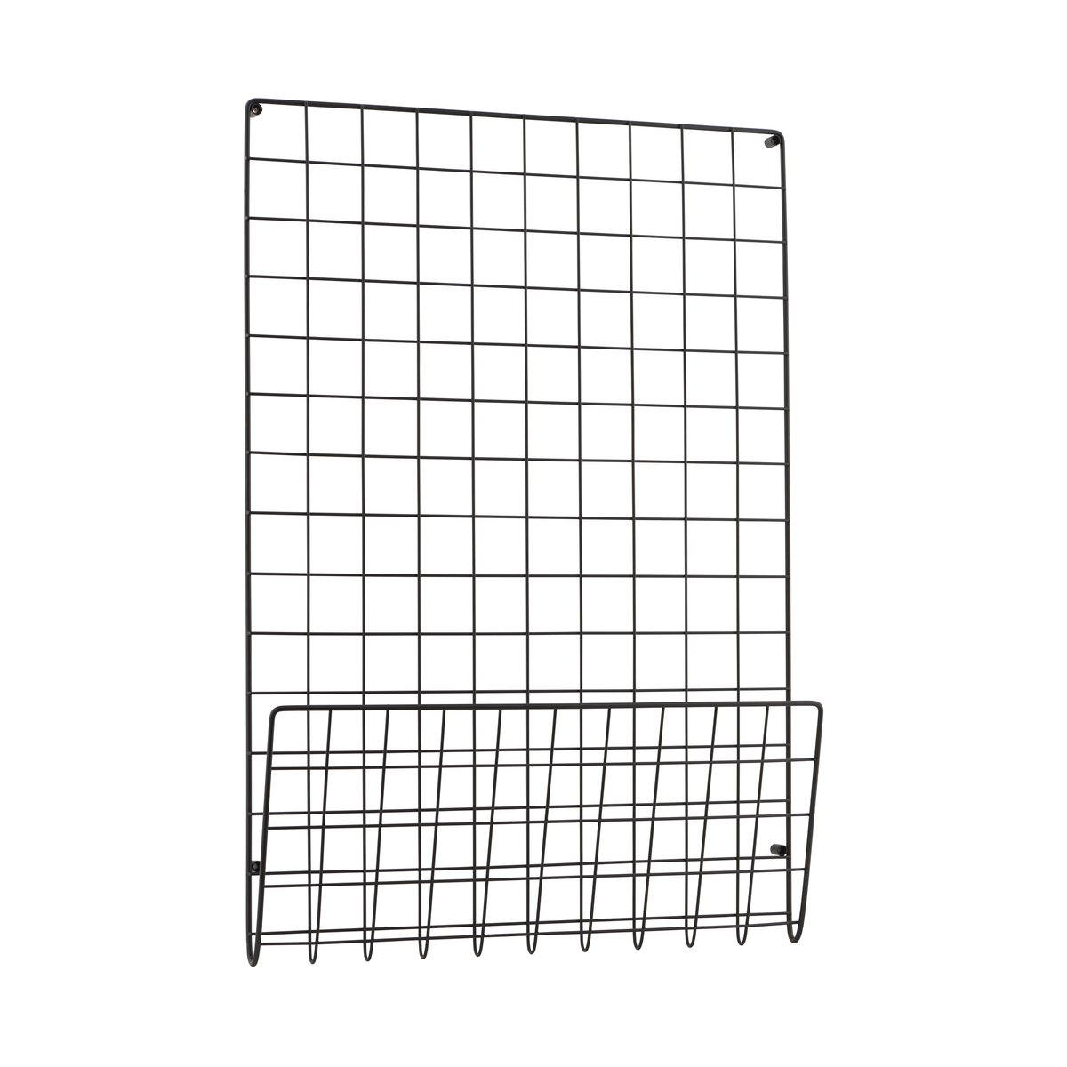 House Doctor Mesh ophangrek Zwart | Scandinavisch Interieur | Prikborden | Zwart