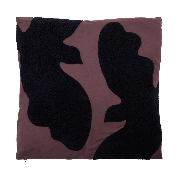 Miki sierkussen - Donkere chocolade-zwart, 50x50 cm - House Doctor