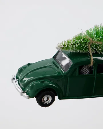 MINI Xmas Car kerstdecoratie - Groen - House Doctor
