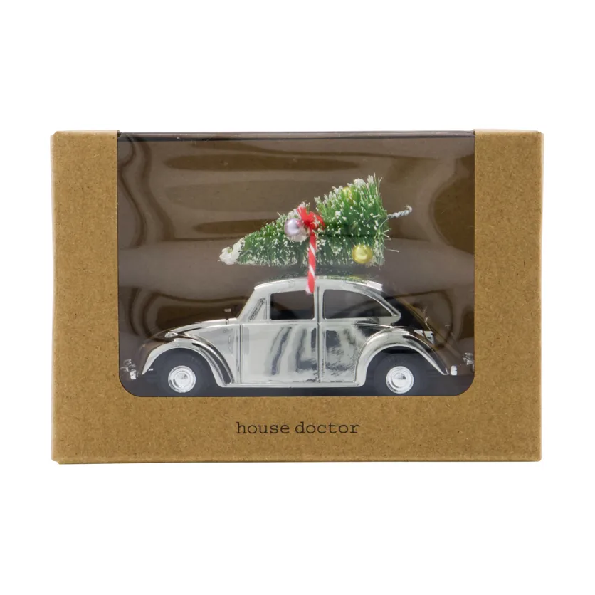 MINI Xmas Car kerstdecoratie, Zilverkleurig House Doctor