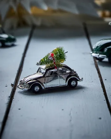 MINI Xmas Car kerstdecoratie - Zilverkleurig - House Doctor