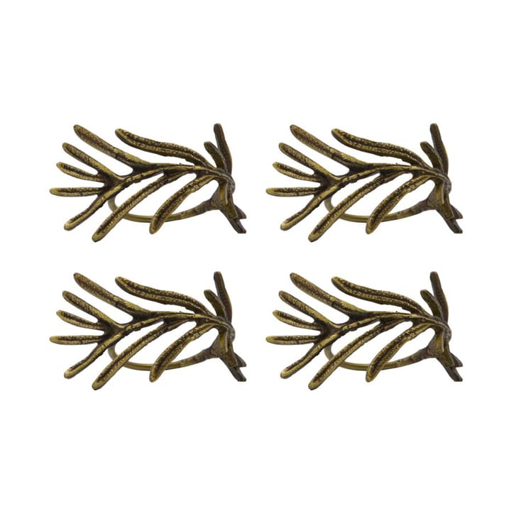 Mistle servetringen 4-pack - Antiek messing - House Doctor