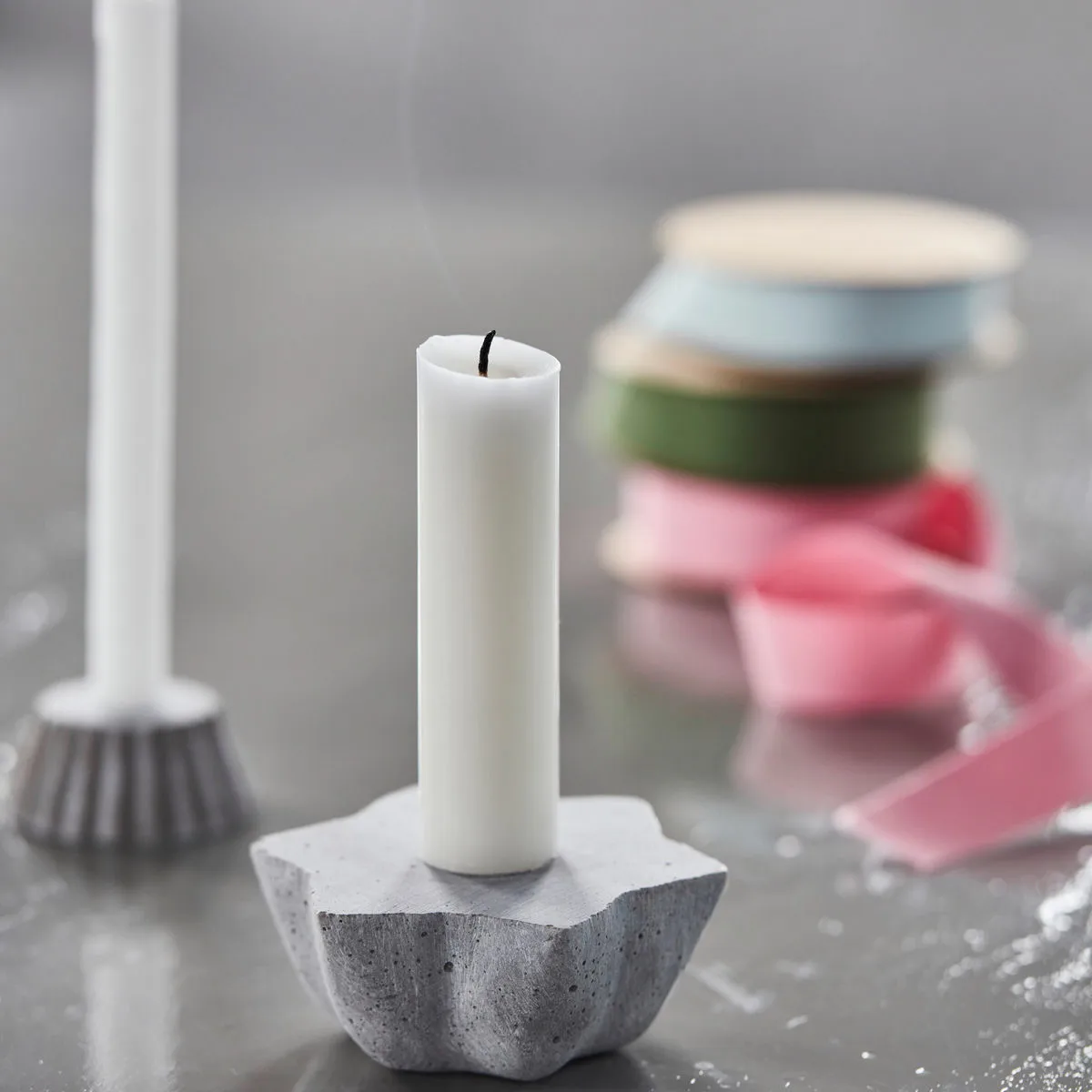 Mold Little Star kandelaar, Grijs House Doctor