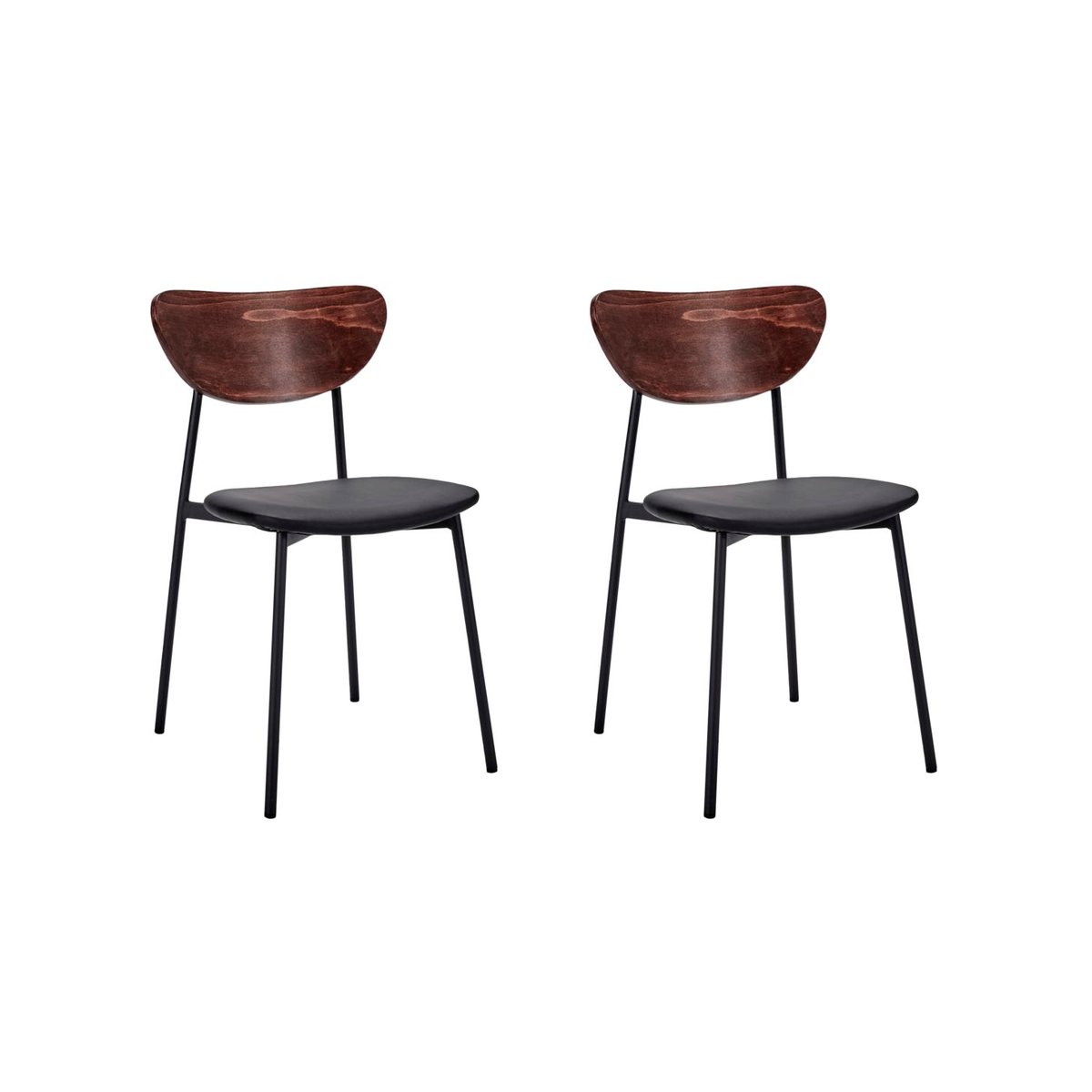 House Doctor Must stoel met zitting 2-pak Natuur | Scandinavisch Interieur | Stoelen | Bruin