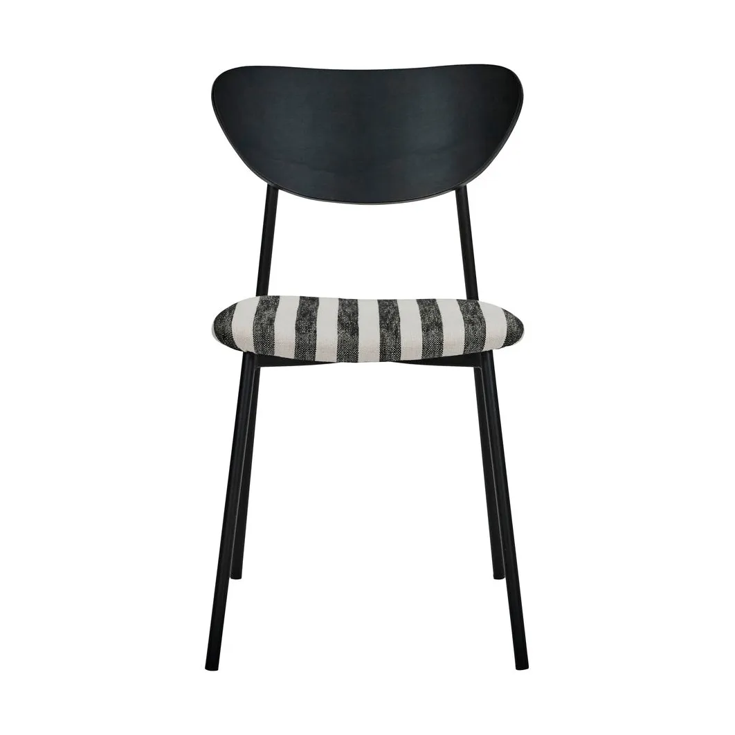 Must stoel met zitting 2-pak, Zwart-wit House Doctor