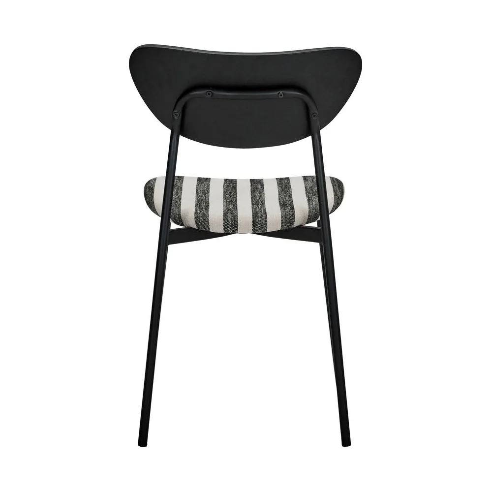 Must stoel met zitting 2-pak, Zwart-wit House Doctor