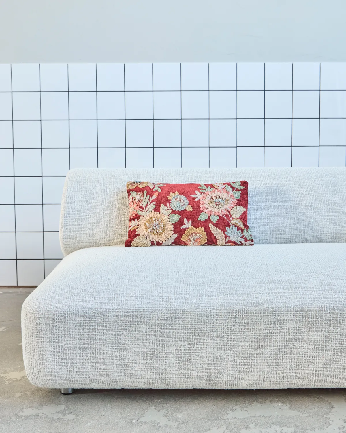 Nica kussensloop, Rood-roze, 30x50 cm House Doctor