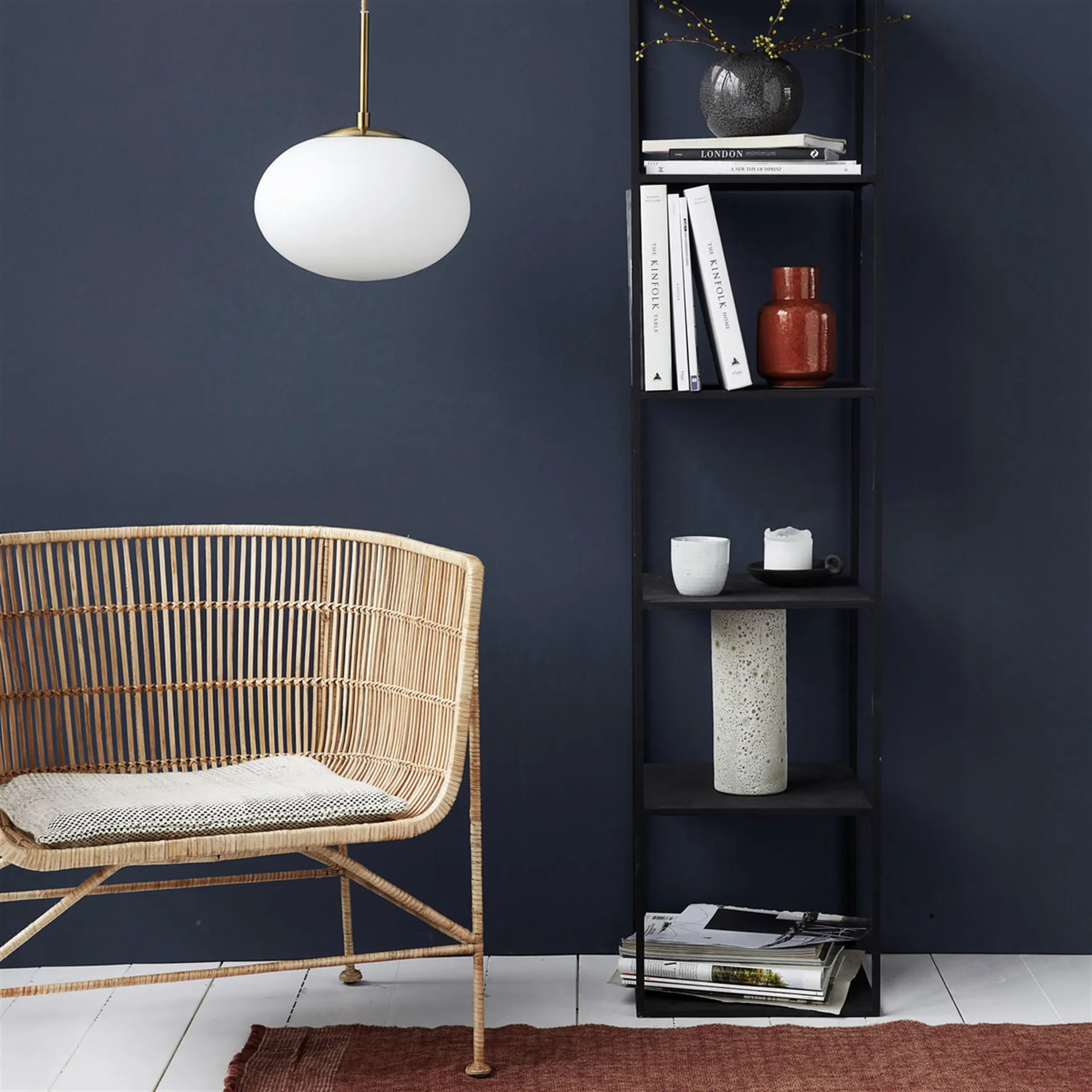 Opal hanglamp, wit House Doctor