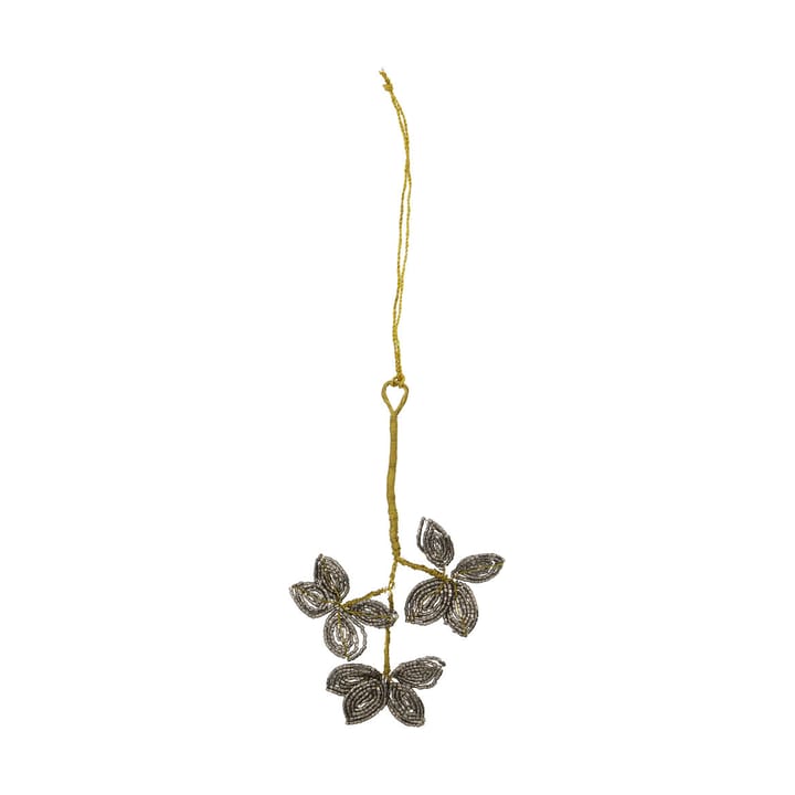 Pearl kerstboomhanger maretak 3-delig, Grijs-goud House Doctor