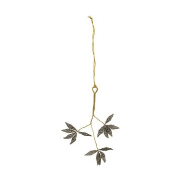 Pearl kerstboomhanger maretak 3-delig - Grijs-goud - House Doctor