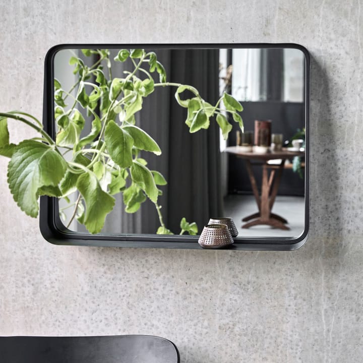 Pejo spiegel met lijst 45x60 cm, Zwart antiek House Doctor