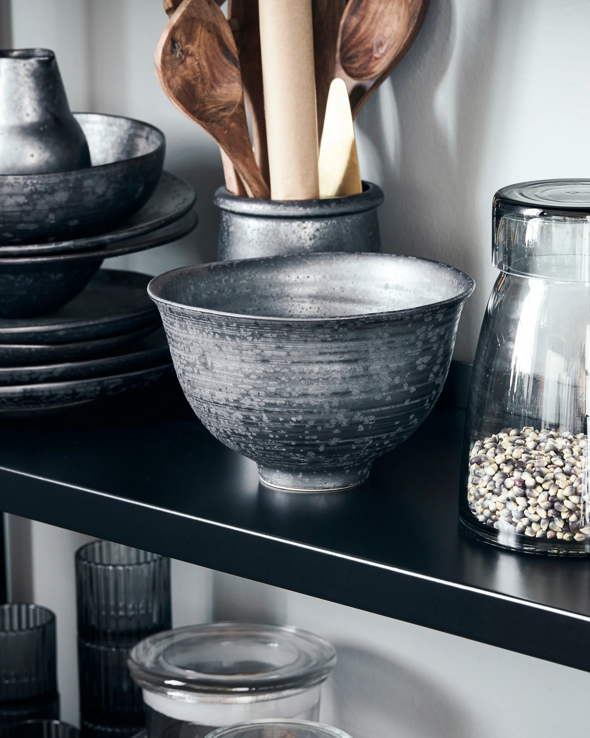 Pion schaal Ø19 cm, Zwart-bruin House Doctor