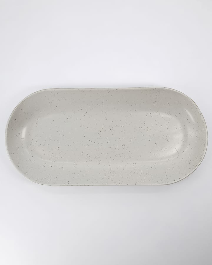 Pion serveerschotel 19x38 cm, Grijs-wit House Doctor