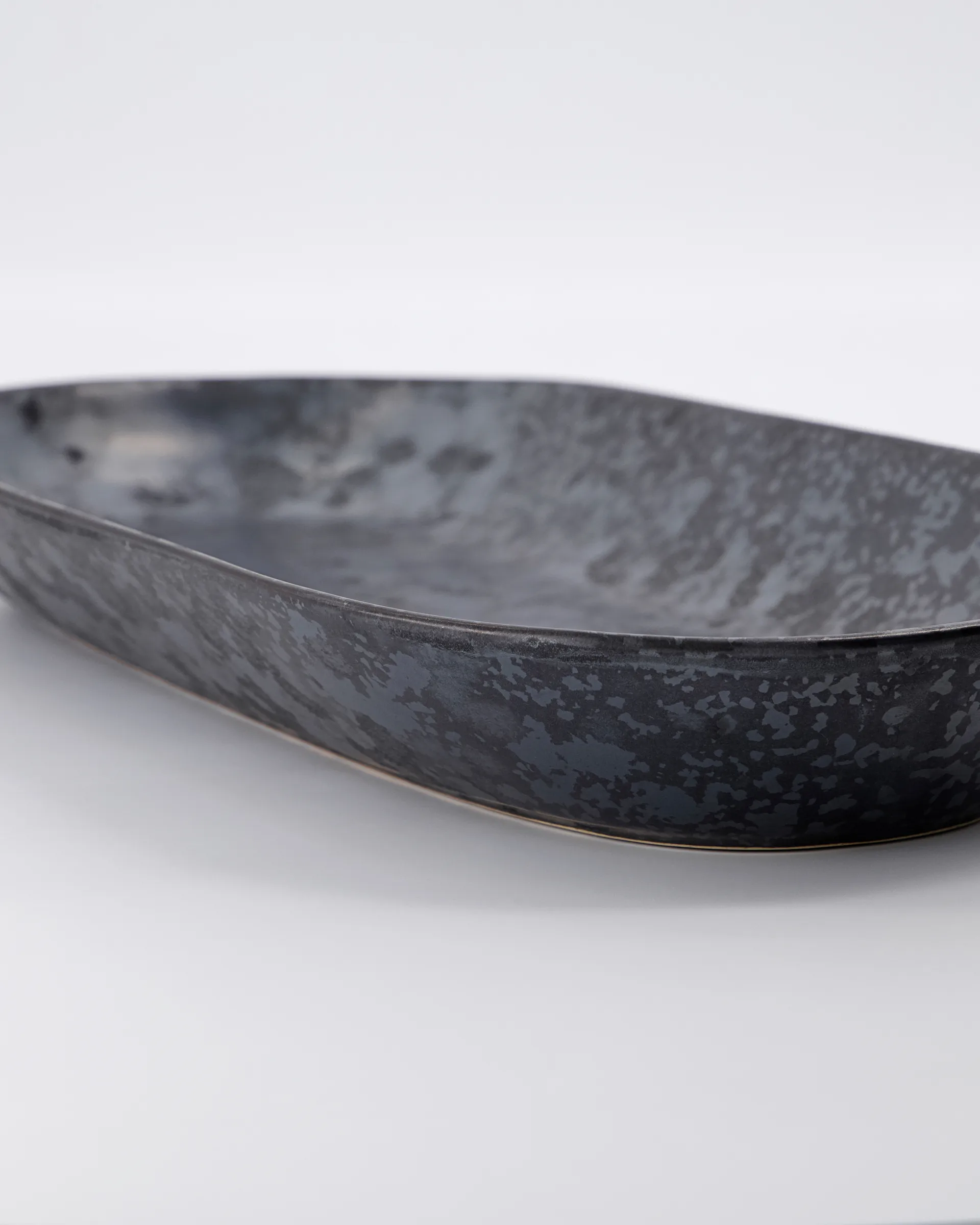 Pion serveerschotel 19x38 cm, Zwart-bruin House Doctor