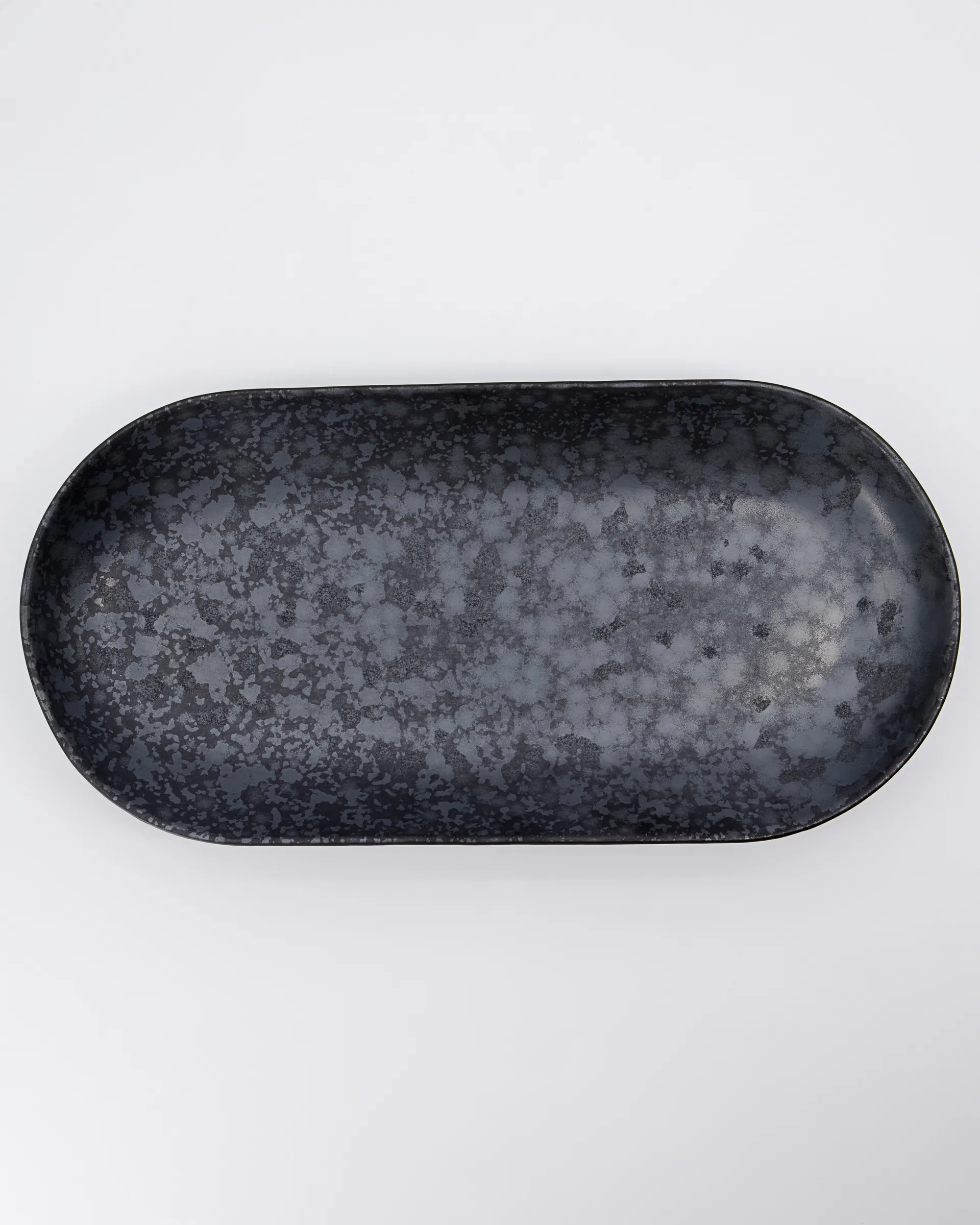 Pion serveerschotel 19x38 cm, Zwart-bruin House Doctor