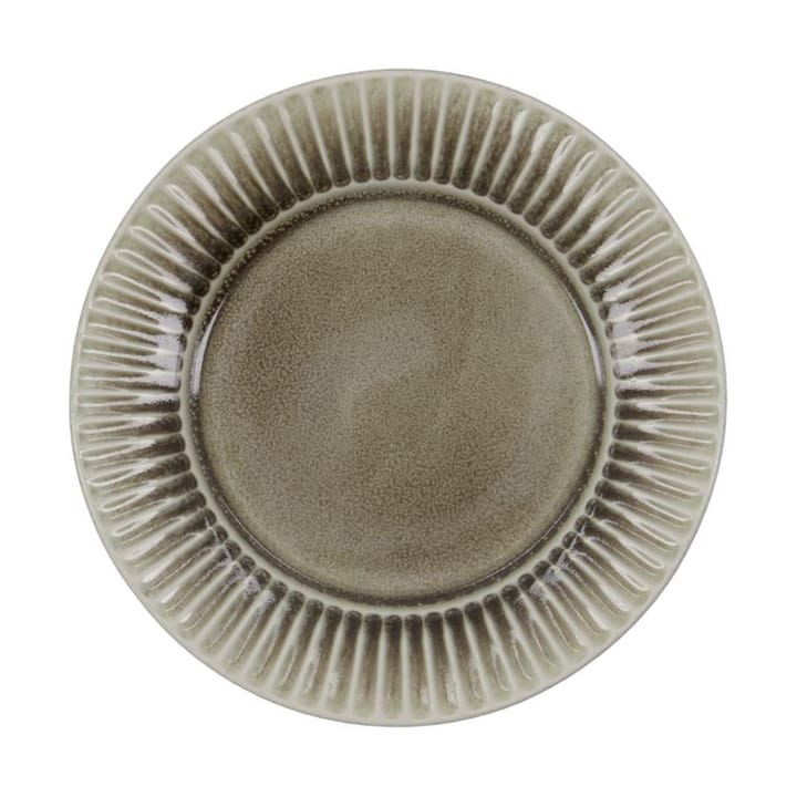 Pleat ontbijtbord Ø22 cm - Grijs-bruin - House Doctor