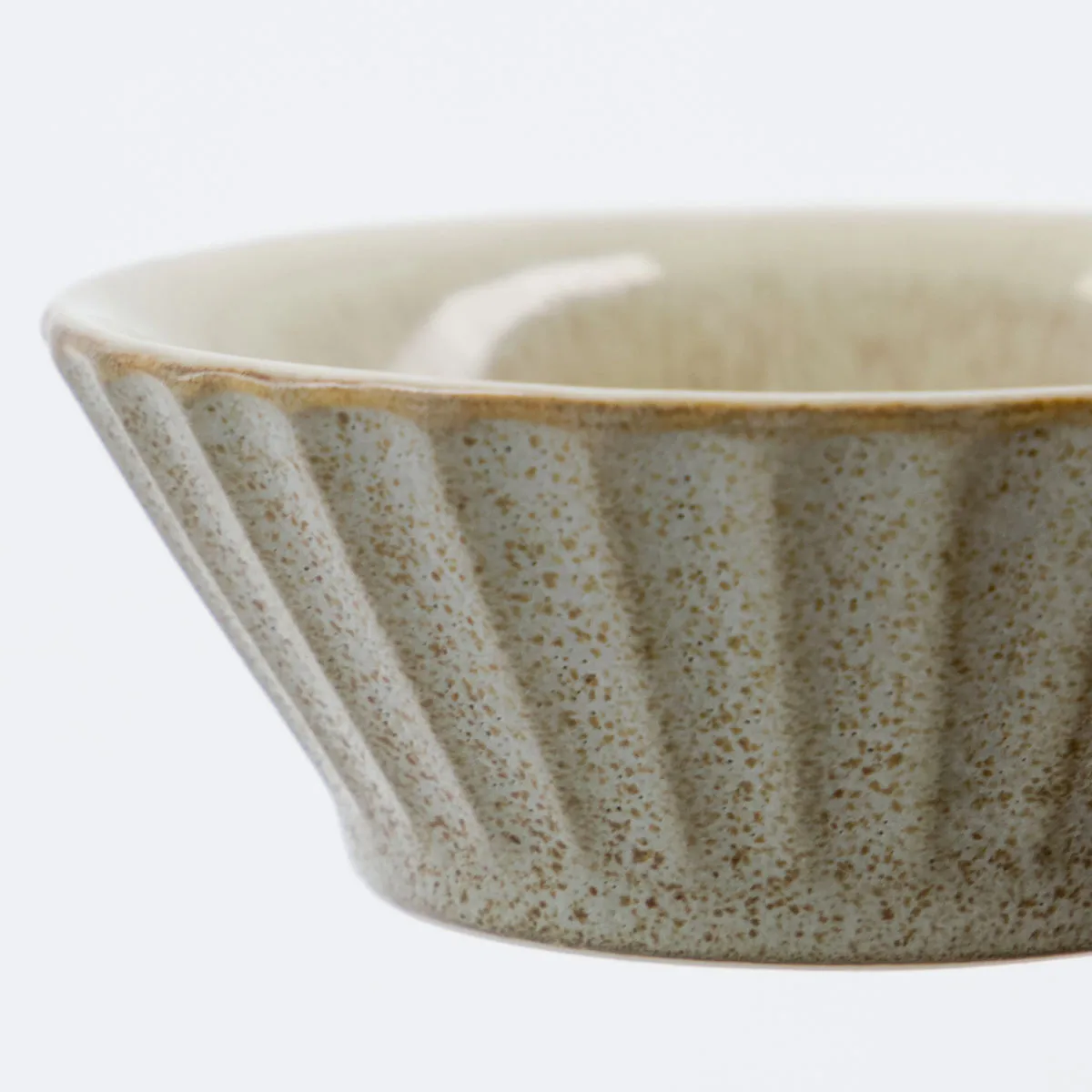 Pleat schaal Ø8 cm, Grijs-bruin House Doctor