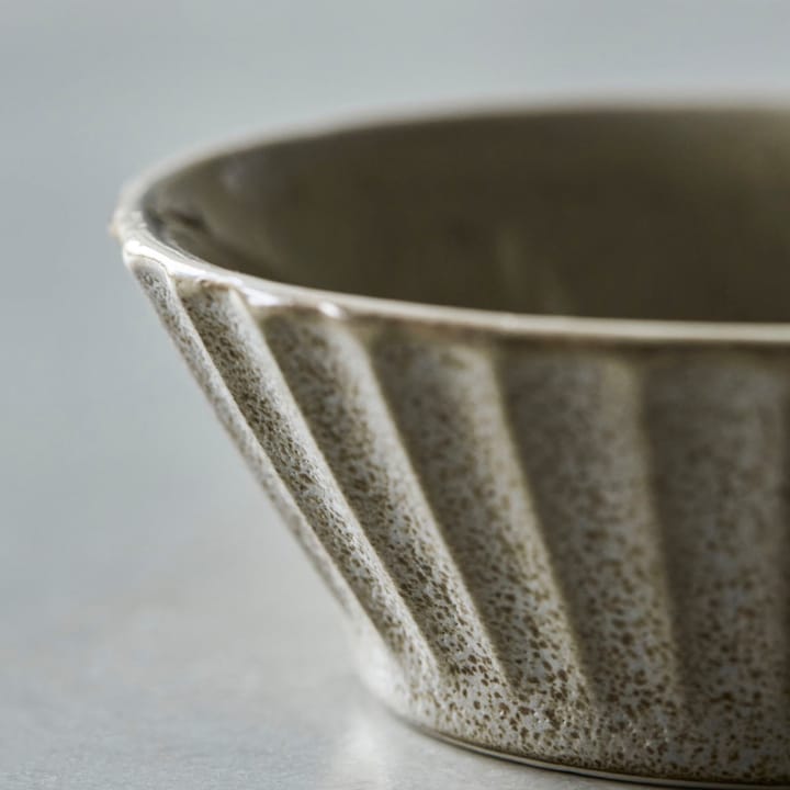 Pleat schaal Ø8 cm, Grijs-bruin House Doctor