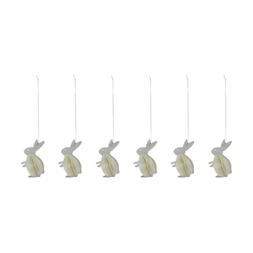 Rabb paasornament 6-pack - Off-white - House Doctor