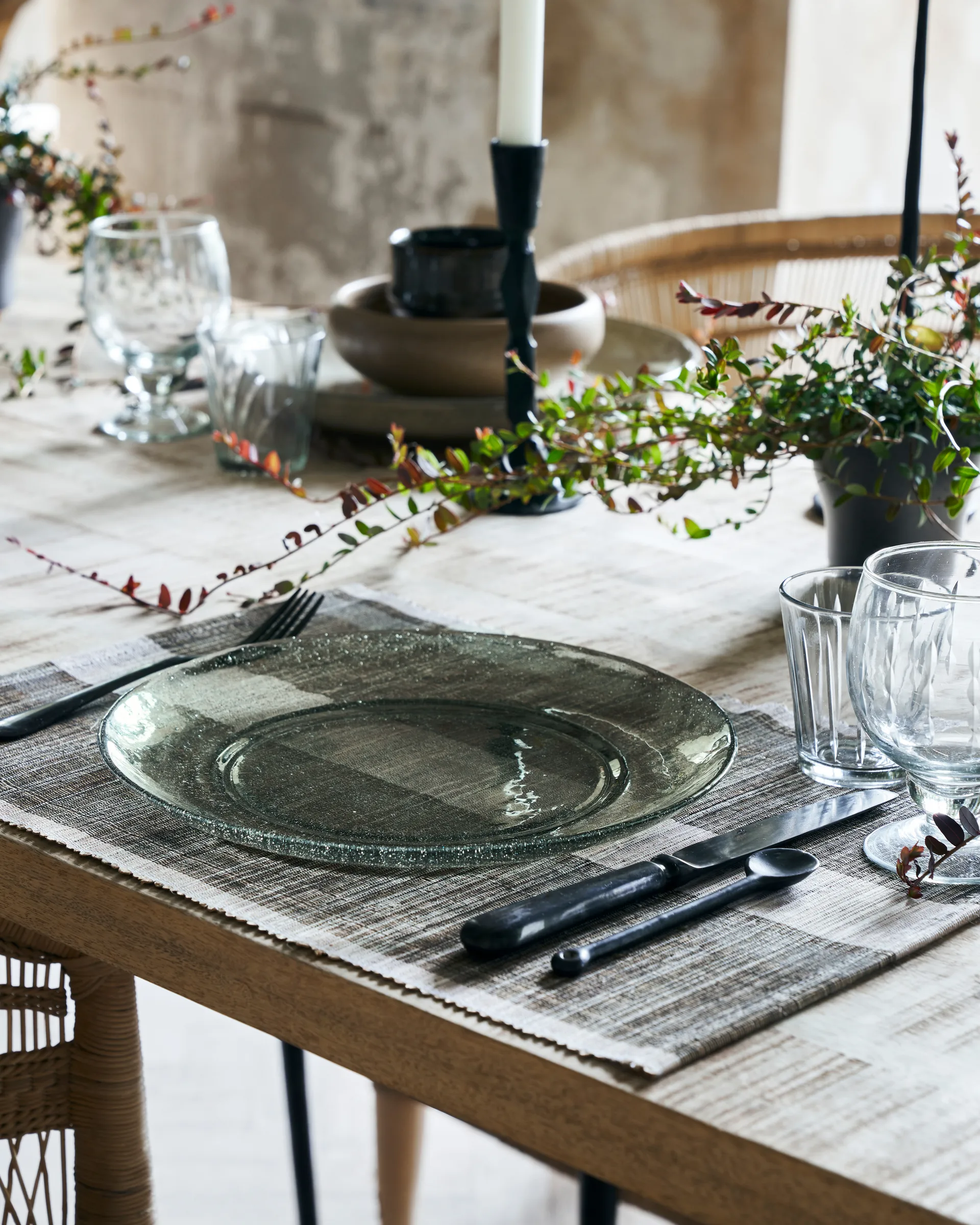 Rain bord Ø27 cm 2-pack, Groen House Doctor