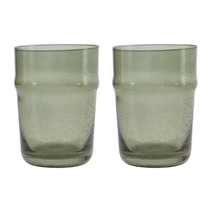 Rain glas 10,5 cm 2-pack, Groen House Doctor