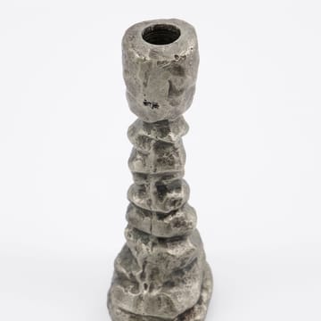 Raku kandelaar antiek zilver - 20 cm - House Doctor
