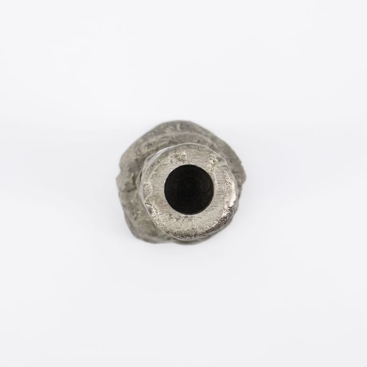 Raku kandelaar antiek zilver, 20 cm House Doctor
