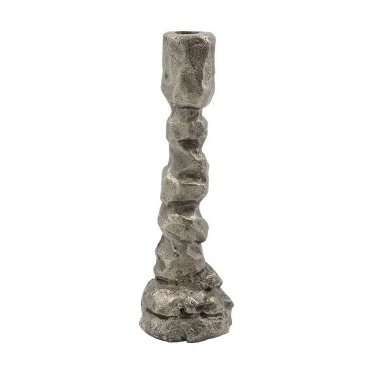 Raku kandelaar antiek zilver - 25 cm - House Doctor