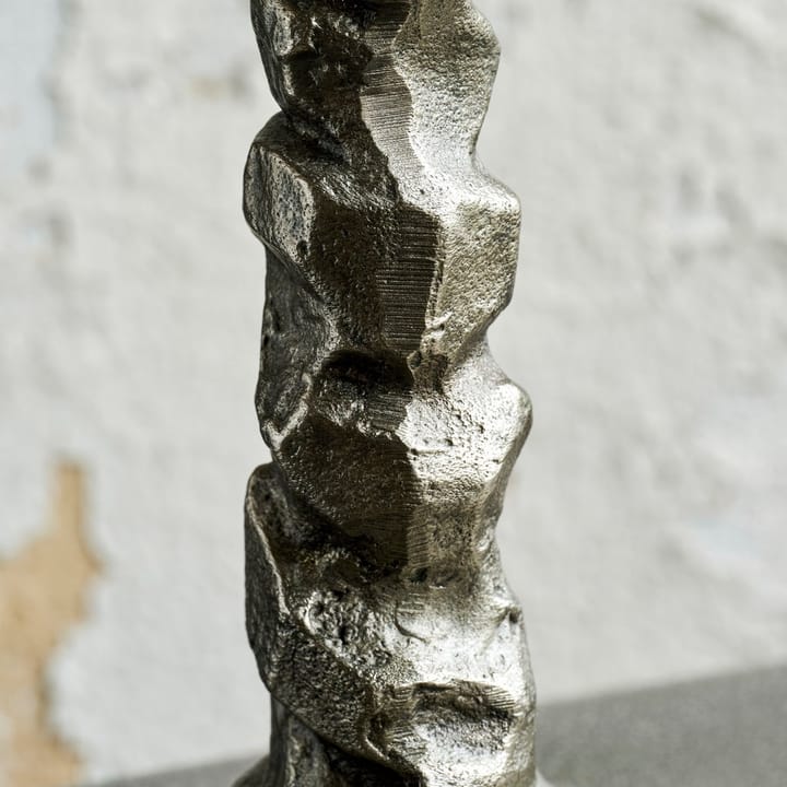 Raku kandelaar antiek zilver, 25 cm House Doctor