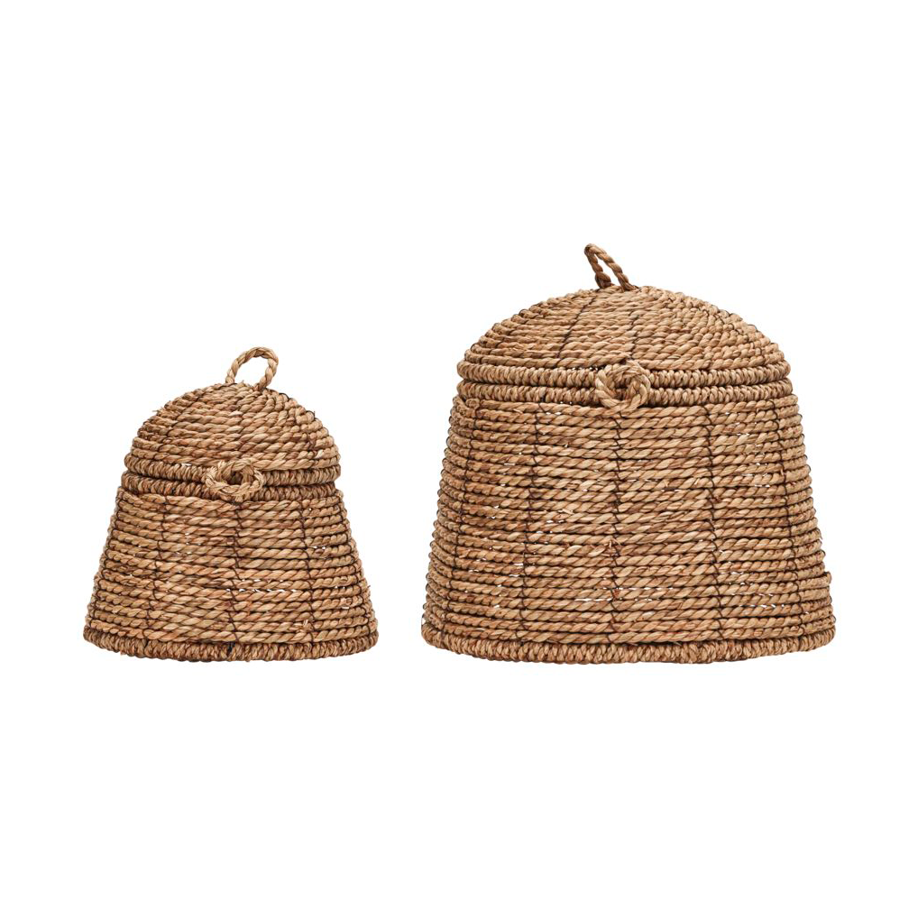 House Doctor Rama opbergmand met deksel 2-pack Natuur