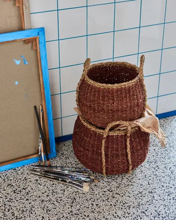 Rangi opbergmand 2 delen - Bruin - House Doctor