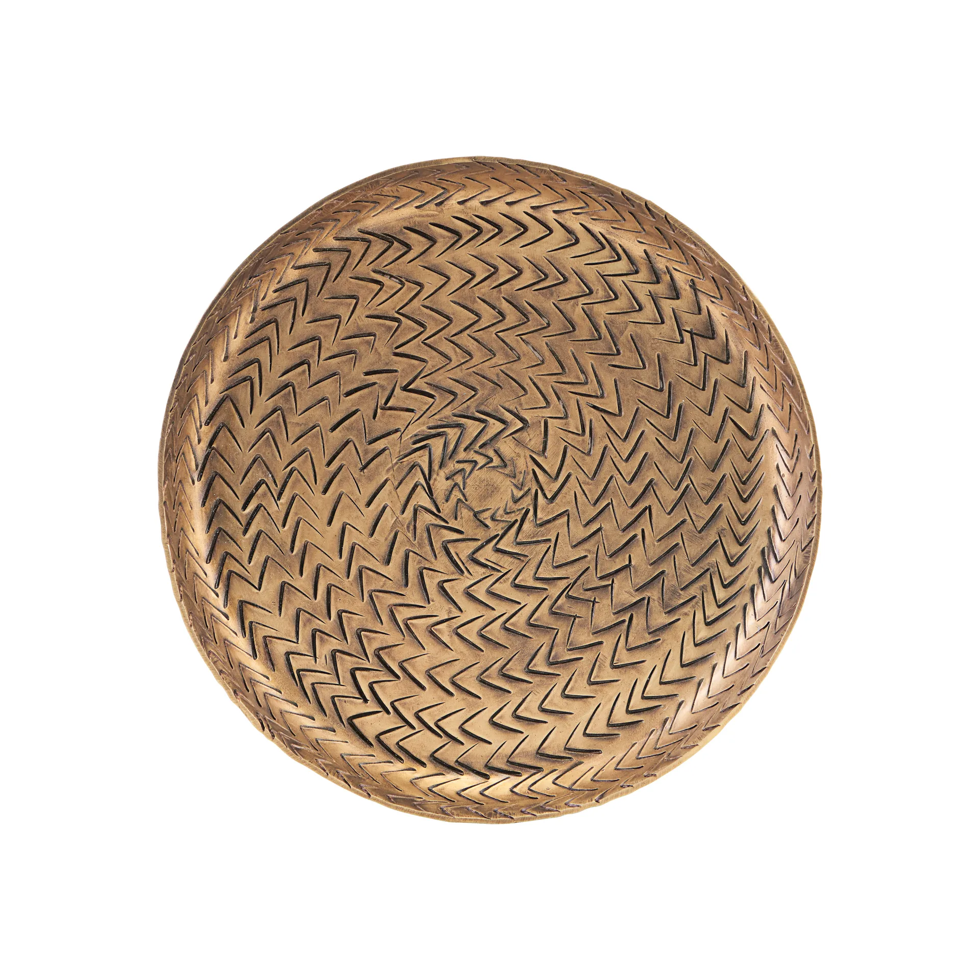 Rattan schotel met messing afwerking, 16 cm House Doctor