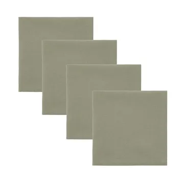 Real servetten 40x40 cm 4-pack - Olijfgroen - House Doctor